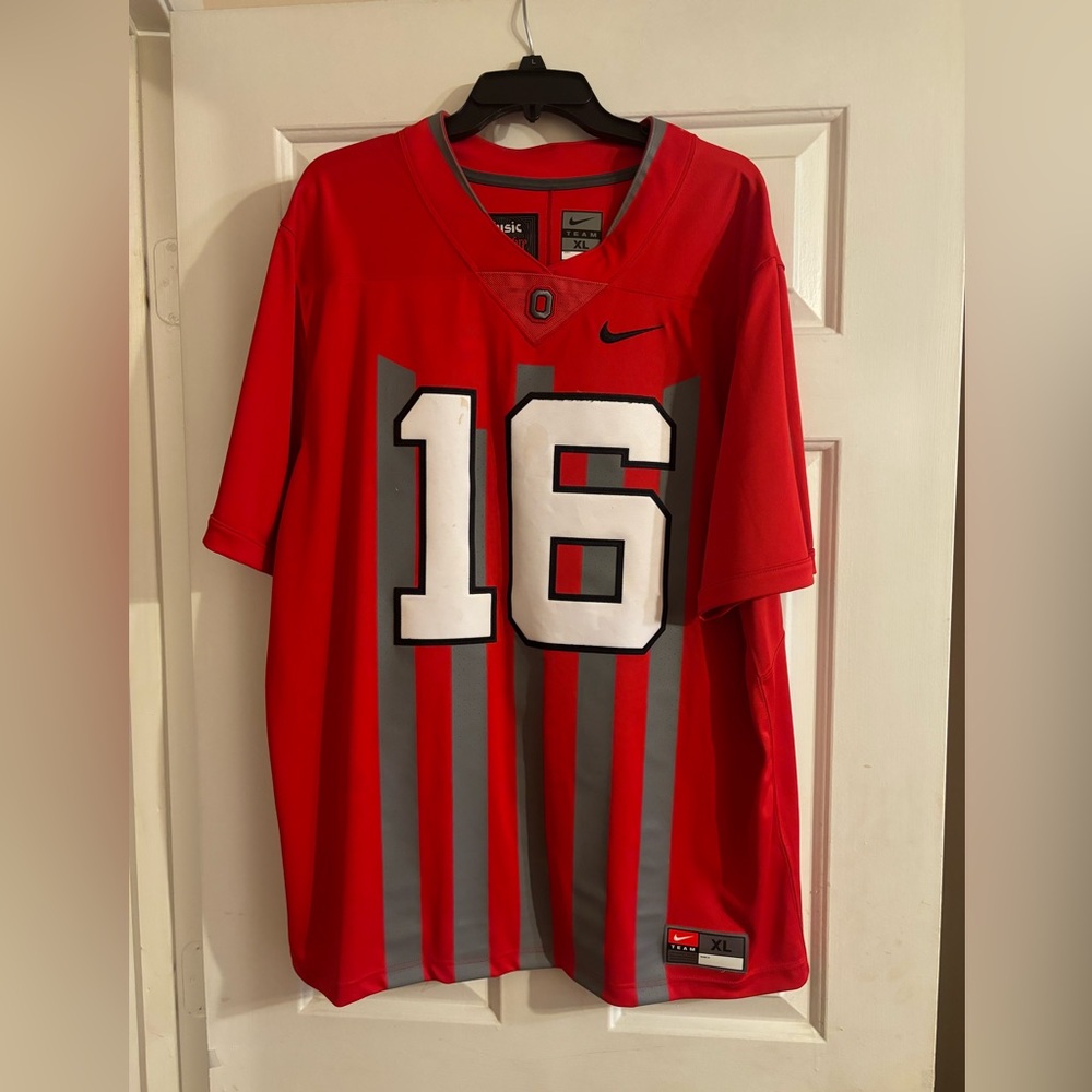 Ohio State Nike Men's Scarlett and Gray XL Jersey Limited